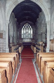 Interior of St Michael and All Angels Church, Croston