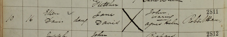 Baptism 
      of Ellen Davis