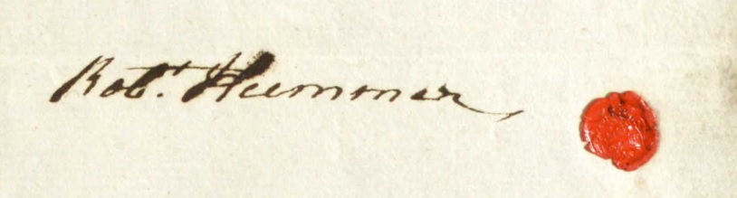 Robert Hummer's signature