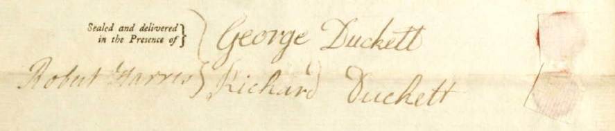 Signatures from Marriage Bond 1809