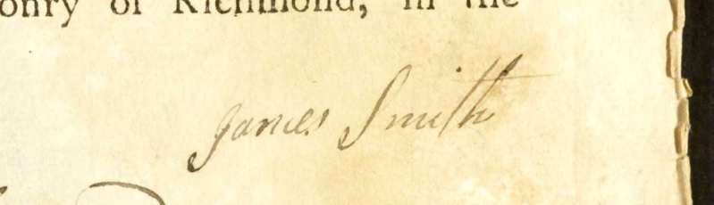 James Smith's signature