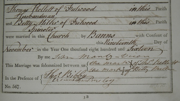 Thomas and Betty Kellett's marriage