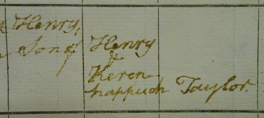 Henry Taylor's baptism