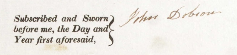 John Dobson's 
      signature