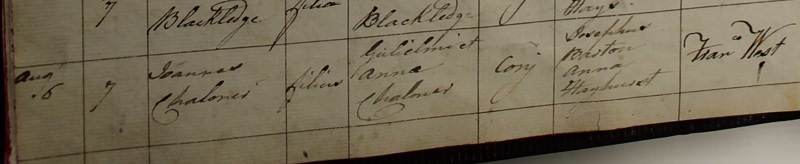 Baptism of John Challoner