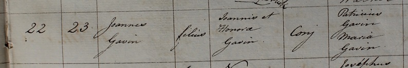Baptism of John Gavin
