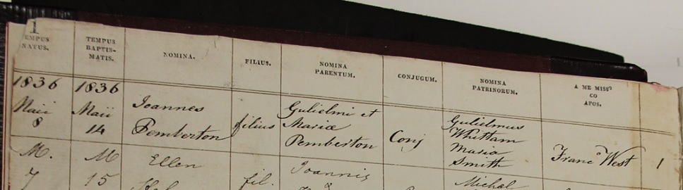 Baptism of John Pemberton