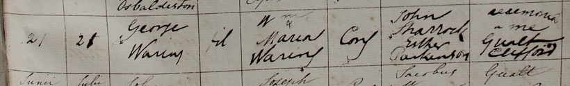 Baptism of George Worden