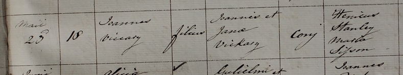 Baptism of John Vickery