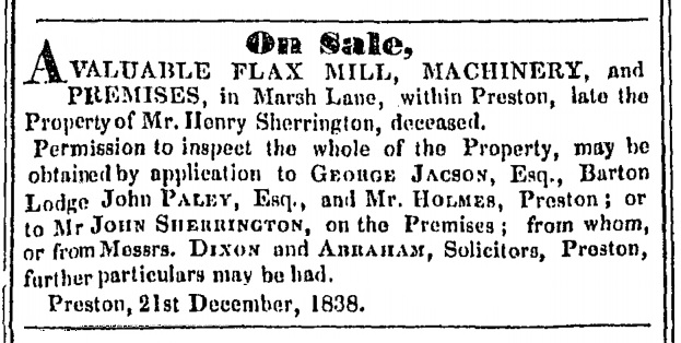 1838 Auction Notice