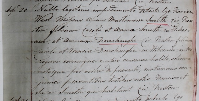The Marriage 
      of Martin and Ann Smith