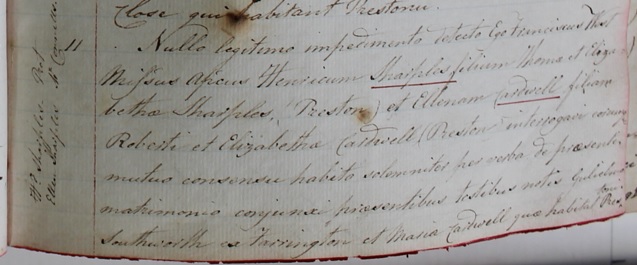 The Marriage of Henry Sharples and Ellen Cardwell