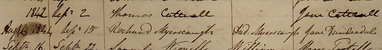 Richard Myerscough's baptism