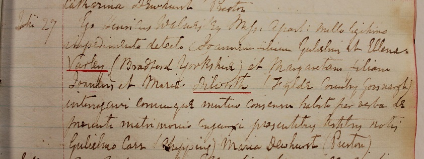 The Varley-Dilworth Marriage