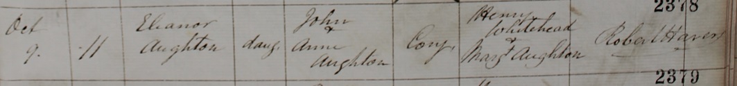 Baptism of Ellen Houghton