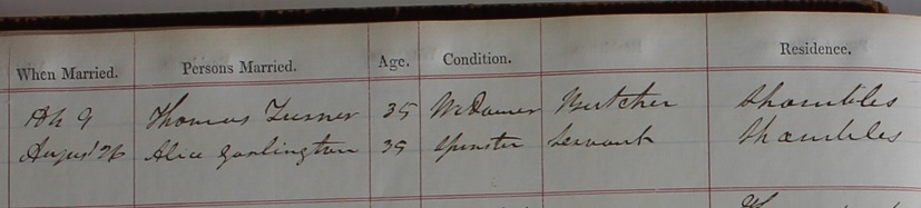 Thomas Turner's 2nd marriage