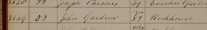Burial 
      of John Gardner