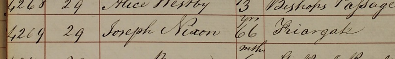 Burial of Joseph Nixon