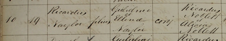 Baptism of Richard Naylor