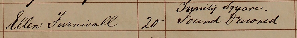 Ellen Furnival's burial