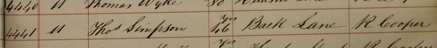 Burial of Thomas Simpson
