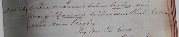 Margaret Barrow's third marriage