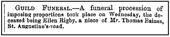 Funeral Notice (excerpt)