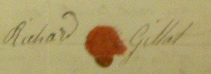 Richard Gillett's signature